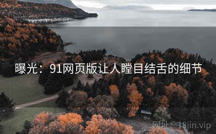 曝光：91网页版让人瞠目结舌的细节