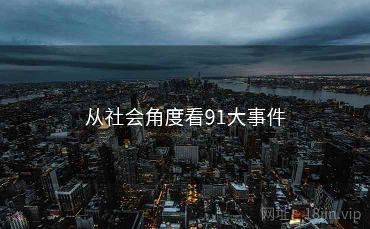 从社会角度看91大事件