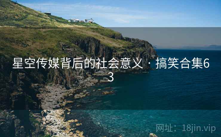 星空传媒背后的社会意义 · 搞笑合集63 星空传媒背后的社会意义 · 搞笑合集63